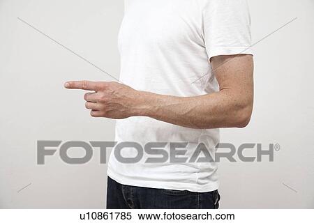 Close up of man’s pointing finger View Large Photo Image Stock Photography - Close up of man’s pointing finger. Fotosearch