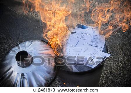 Documents burning in garbage can View Large Photo Image Stock Image - Documents burning in garbage can. Fotosearch