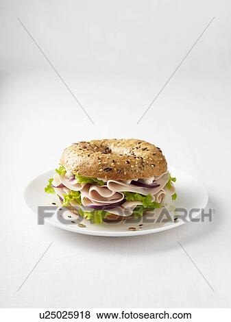 Ham and onion on plate View Large Photo Image Stock Photo - Ham and onion on plate. Fotosearch