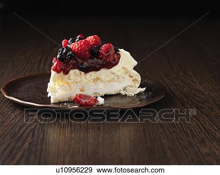 Plate of fruit pavlova View Large Photo Image Stock Photo - Plate of fruit pavlova. Fotosearch