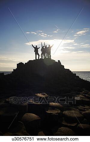 Silhouette of people on Giant’s Causeway View Large Photo Image Stock Image - Silhouette of people on Giant’s Causeway. Fotosearch