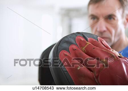 trainer boxing gloves