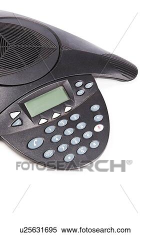 Stock Photography - Speaker phone over white background. Fotosearch
