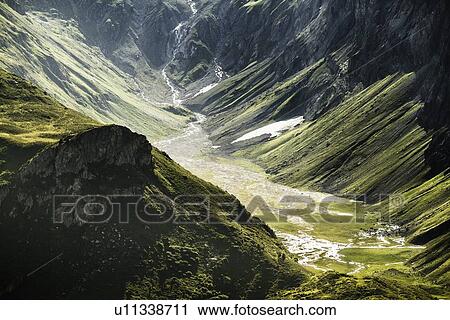 Aerial view of grassy rural valley View Large Photo Image Stock Image - Aerial view of grassy rural valley. Fotosearch
