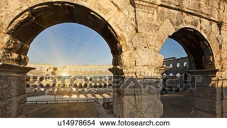Picture - Ancient ruins of arena. Fotosearch