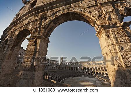 Ancient ruins of arena View Large Photo Image Stock Image - Ancient ruins of arena. Fotosearch