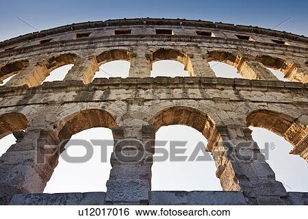 Stock Photograph - Ancient ruins of arena. Fotosearch