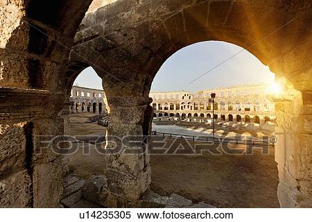 Stock Photography - Ancient ruins of arena. Fotosearch