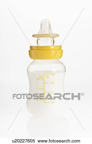 Stock Photography - Baby bottle with milk. Fotosearch