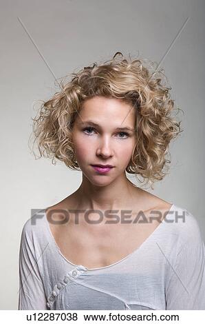 Stock Photo - Beauty portrait of a blonde woman. Fotosearch