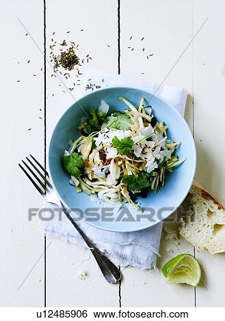 Bowl of pasta with bread View Large Photo Image Stock Photograph - Bowl of pasta with bread. Fotosearch
