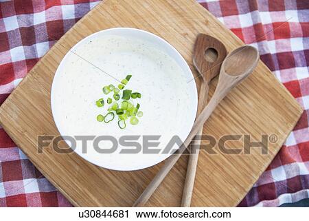 Bowl of soup with green onions View Large Photo Image Stock Image - Bowl of soup with green onions. Fotosearch