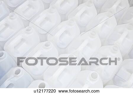 Close up of empty white plastic cartons View Large Photo Image Stock Image - Close up of empty white plastic cartons. Fotosearch