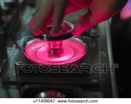 Stock Photo - Close up of hand turning control dial. Fotosearch