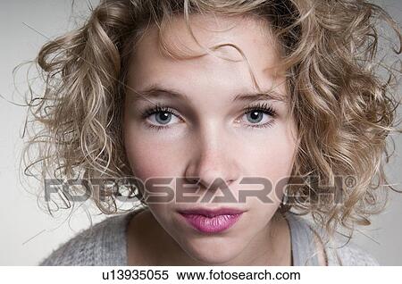 Close up of womans face View Large Photo Image Stock Photography - Close up of womans face. Fotosearch