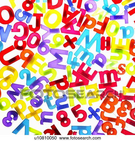 Colorful plastic letters and numbers View Large Photo Image Stock Image - Colorful plastic letters and numbers. Fotosearch