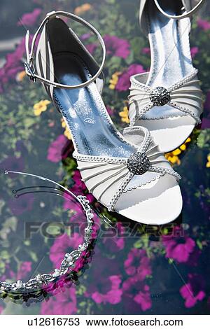 Stock Image - Matching high heels and headband. Fotosearch