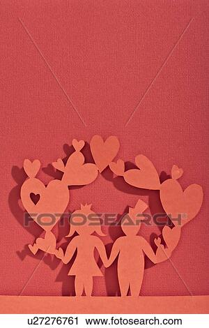 Paper dolls of newlywed couple View Large Photo Image Stock Image - Paper dolls of newlywed couple. Fotosearch