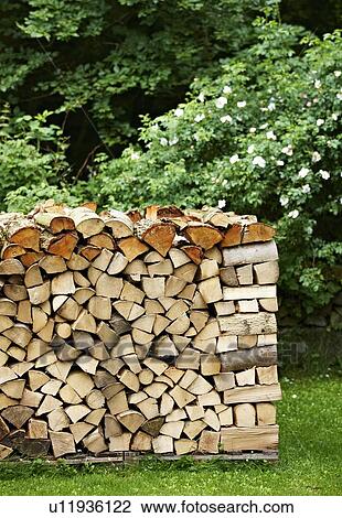 Pile of firewood in backyard View Large Photo Image Stock Image - Pile of firewood in backyard. Fotosearch