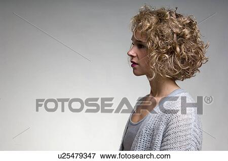 Profile of womans face View Large Photo Image Stock Photo - Profile of womans face. Fotosearch