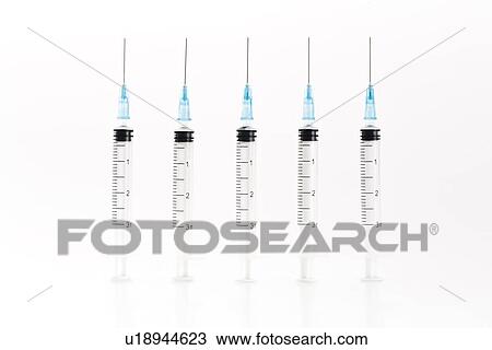 Row of blue syringes View Large Photo Image Stock Image - Row of blue syringes. Fotosearch