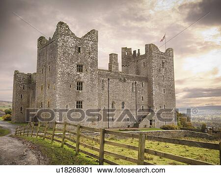 Stock Image - Castle in rural landscape. Fotosearch