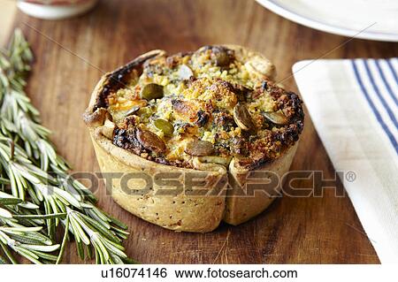Close up of baked vegetable tart View Large Photo Image Stock Photograph - Close up of baked vegetable tart. Fotosearch
