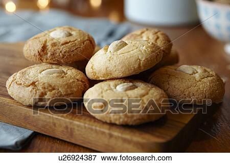 Close up of cookies on board View Large Photo Image Stock Photo - Close up of cookies on board. Fotosearch