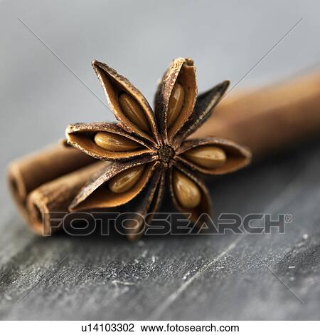 Stock Image - Close up of star anise spice. Fotosearch