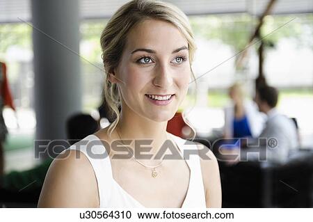Close up of womans smiling face View Large Photo Image Stock Image - Close up of womans smiling face. Fotosearch
