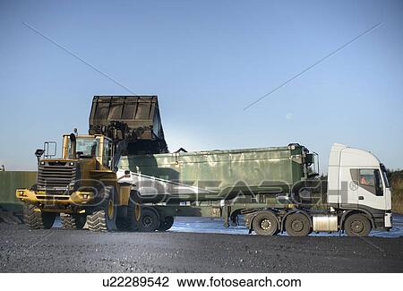 Coal loaded onto truck at surface mine View Large Photo Image Stock Image - Coal loaded onto truck at surface mine. Fotosearch