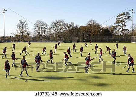 Lacrosse players in game on field View Large Photo Image Stock Photo - Lacrosse players in game on field. Fotosearch