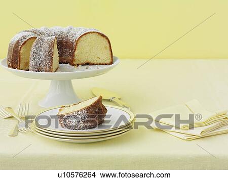 Plate of lemon cake with sugar View Large Photo Image Picture - Plate of lemon cake with sugar. Fotosearch