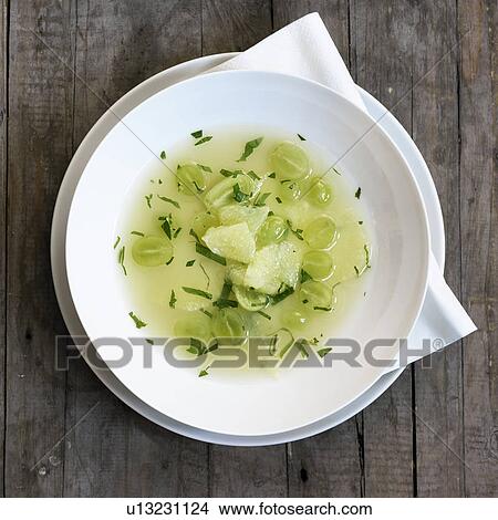 Plate of vegetable soup View Large Photo Image Picture - Plate of vegetable soup. Fotosearch