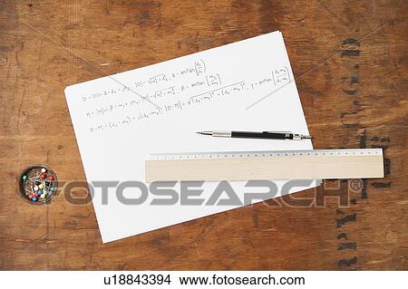 Ruler and pen on paper View Large Photo Image Picture - Ruler and pen on paper. Fotosearch