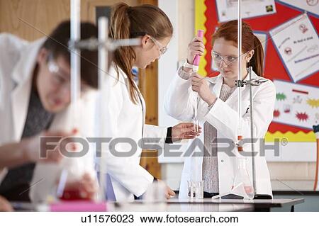 Students working in chemistry lab View Large Photo Image Stock Image - Students working in chemistry lab. Fotosearch