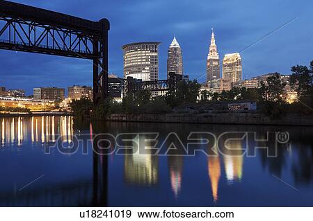City skyline at dusk View Large Photo Image Stock Photo - City skyline at dusk. Fotosearch