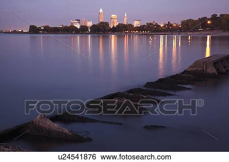City skyline at dusk View Large Photo Image Stock Photograph - City skyline at dusk. Fotosearch