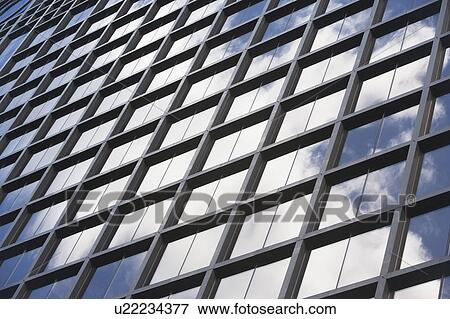 Stock Photo - Close up of modern architecture. Fotosearch
