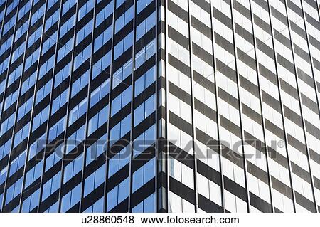 Stock Photo - Close up of modern architecture. Fotosearch