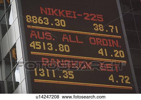 Close up of trading board at stock exchange View Large Photo Image Stock Photo - Close up of trading board at stock exchange. Fotosearch