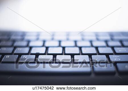 Stock Image - Detail of computer keyboard. Fotosearch