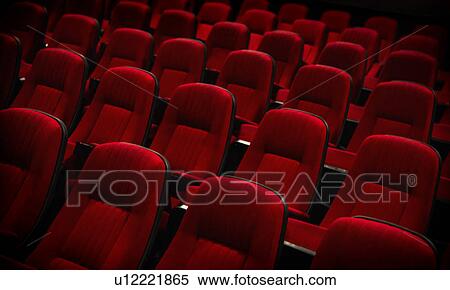Stock Photography - Empty cinema seats. Fotosearch