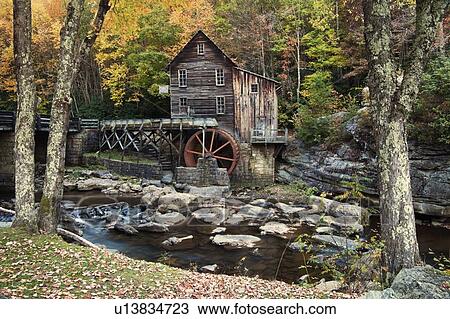 Mill on creek in forest View Large Photo Image Stock Image - Mill on creek in forest. Fotosearch