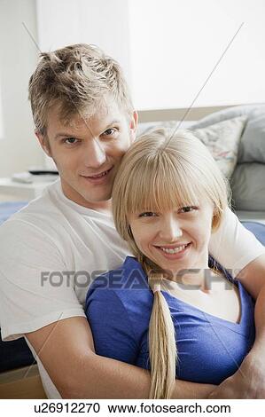 Portrait of couple smiling View Large Photo Image Stock Image - Portrait of couple smiling. Fotosearch