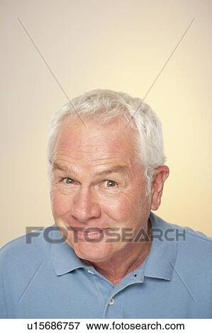 Portrait of senior man pulling funny face View Large Photo Image Stock Photo - Portrait of senior man pulling funny face. Fotosearch