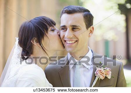 Portrait of young bride and groom View Large Photo Image Stock Photography - Portrait of young bride and groom. Fotosearch