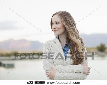 Portrait of young woman View Large Photo Image Stock Photo - Portrait of young woman. Fotosearch