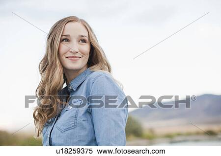 Portrait of young woman View Large Photo Image Stock Photography - Portrait of young woman. Fotosearch