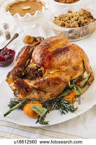 Stock Image - Roast turkey. Fotosearch